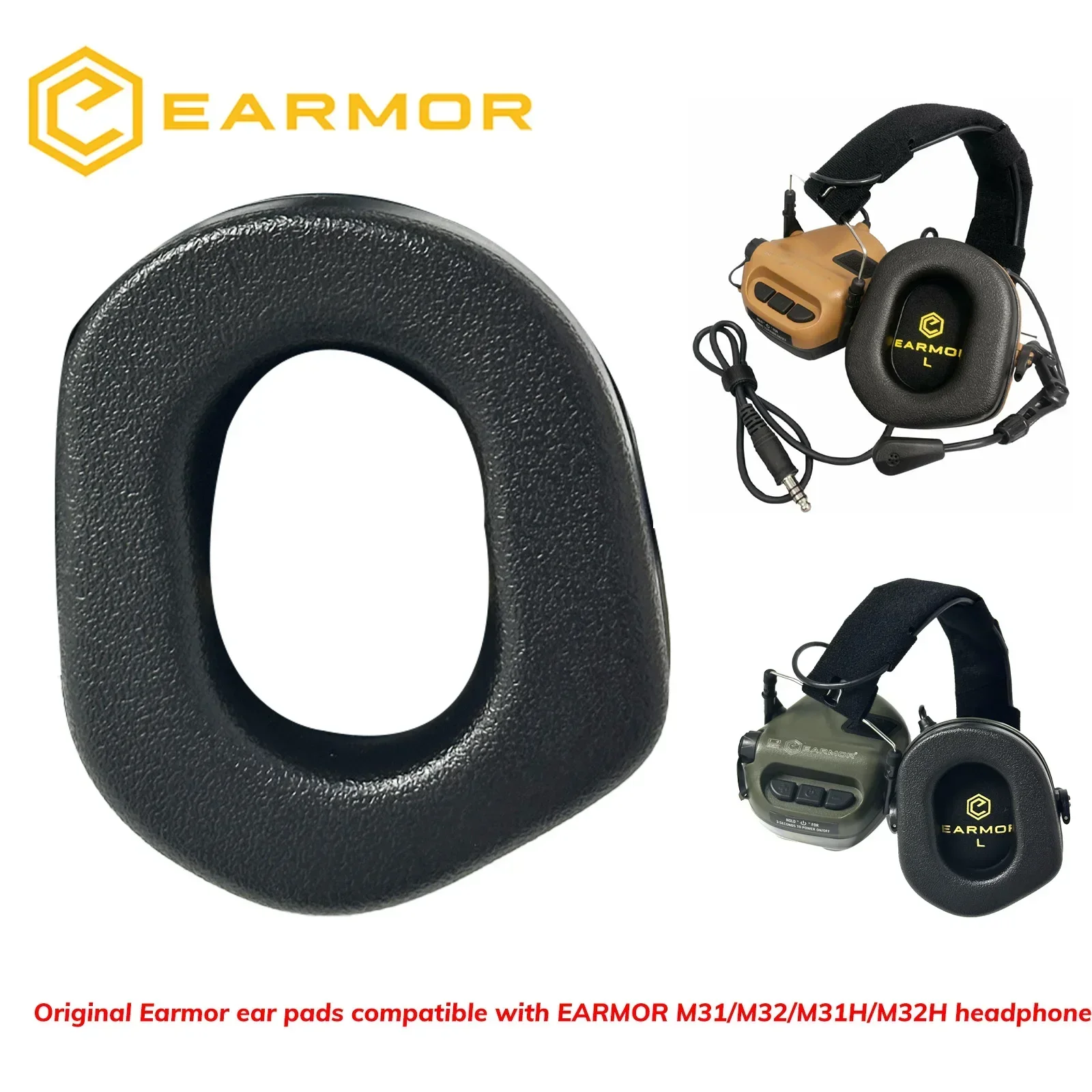 Almohadillas Earmor repuesto orejeras de tiro OPSMEN M31 M32 - imagen 2