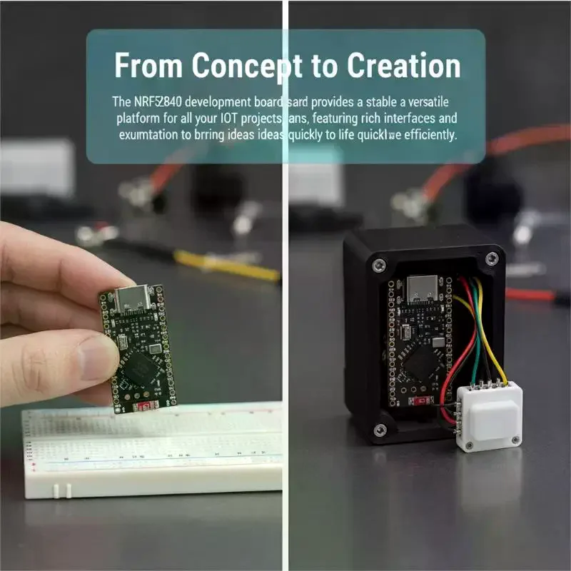 1 Set Nice!Nano V2.0 Compatible Pro Micro Development Module Bluetooth NRF52840 Board With Integrated Charging Management