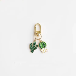 Cute Keychain Sun Cactus Flower Keyring Plant Keychain Desert Gift Women's Men's Bag Accessories DIY Handmade Jewelry