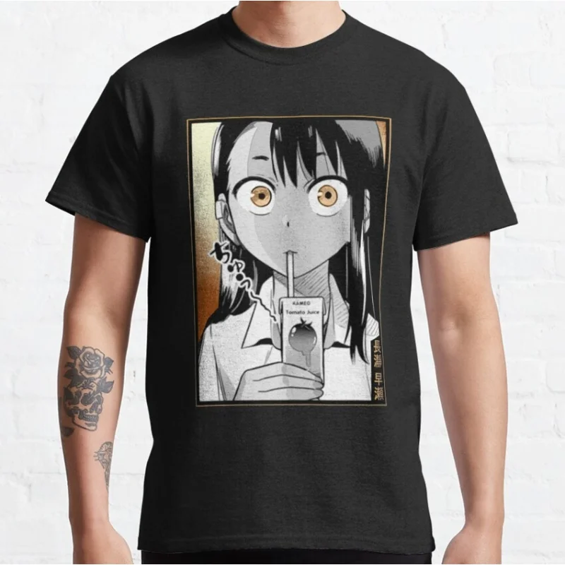 0503 Dont Toy With Me Nagatoro Hayase Gift for Anime lover 100% cotton Y2K clothes O -Neck Short Sleeve Graphic T-Shirt S-6XL