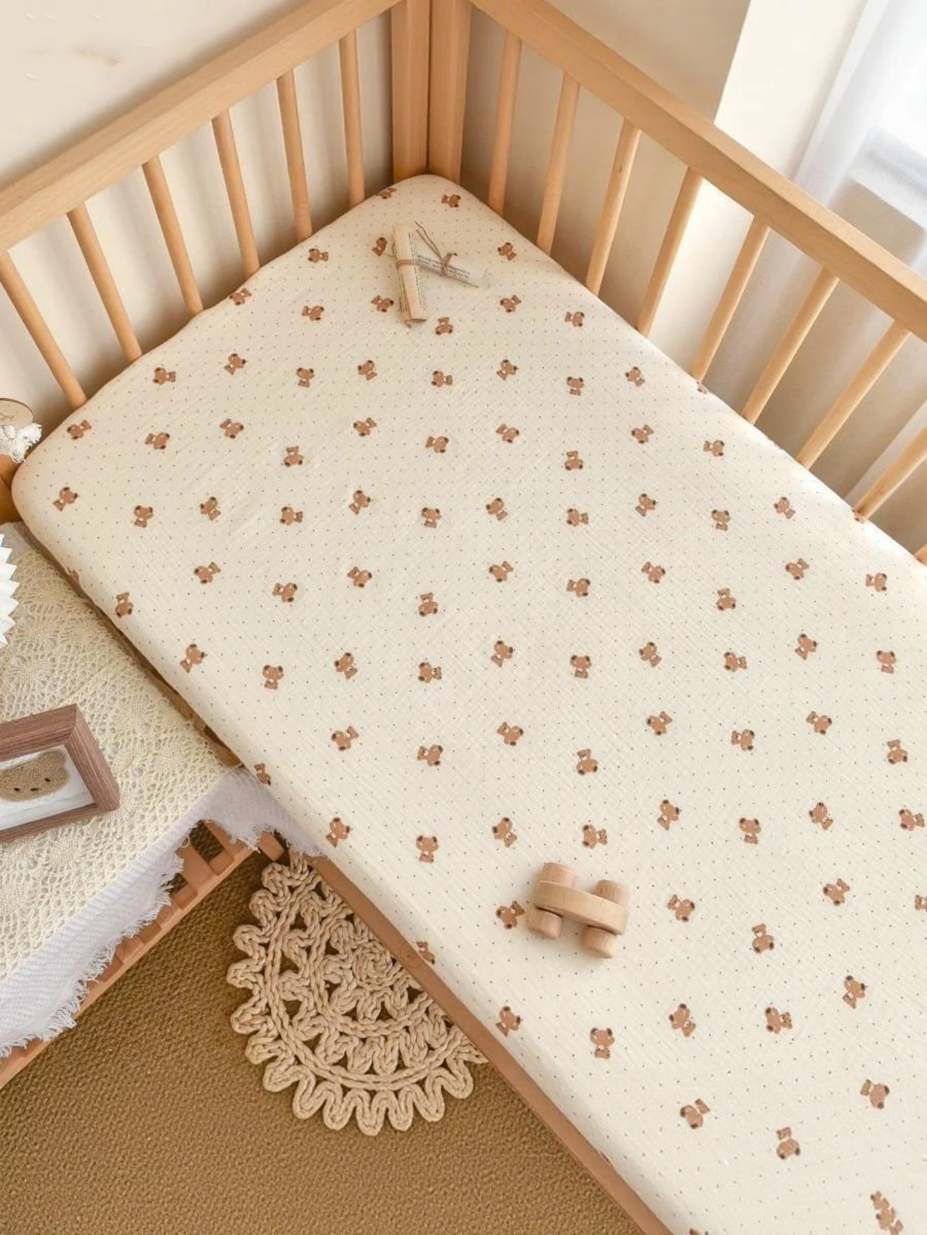 Fitted Crib Sheet Baby Crib Mattress Sheet Stretchy Deep Pocket Toddler Bed Sheet for Standard Crib Mattress for Boys & Girls
