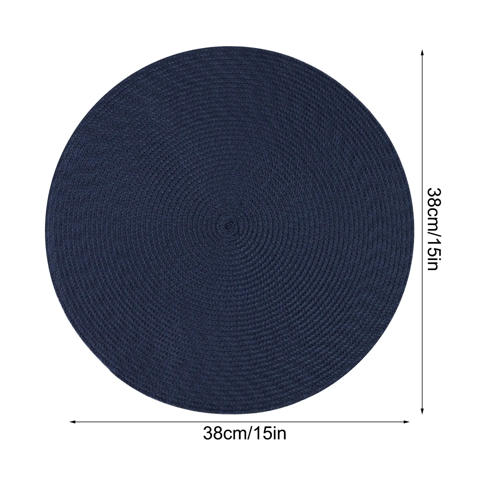 Round For Braided Placemats for Stylish Dining Table Settings Washable Woven Mats for Everyday Use or Special Gatherings