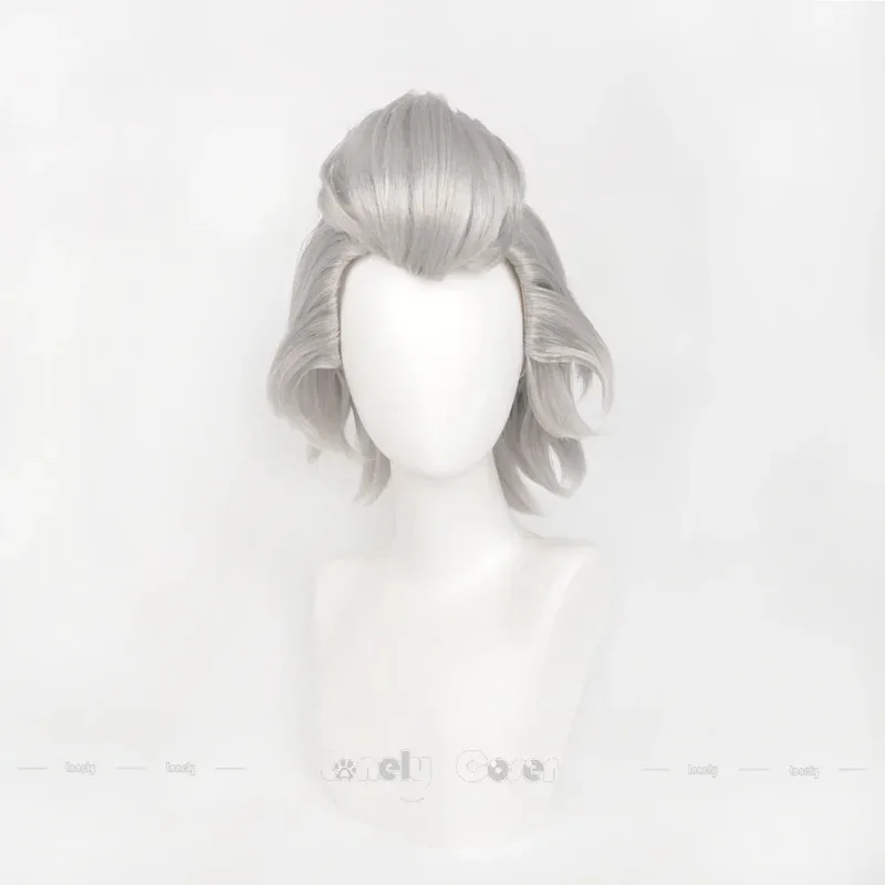 2025 22 Аниме Dr.STONE Dr.Xeno Косплей Парик Белый Серый Серебристый Парики Большая Стрижка Помпадура Для Мужчин Женщин Houston Wingfield Party