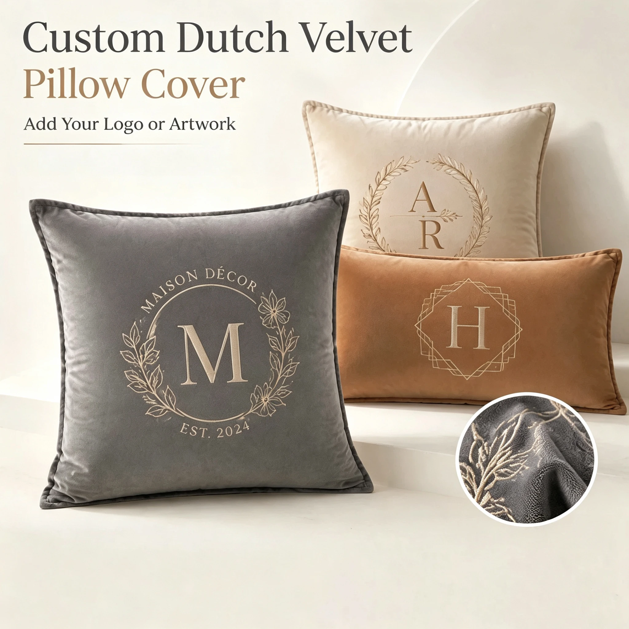 Home Decor Netherlands - Housse de coussin en velours néerlandais