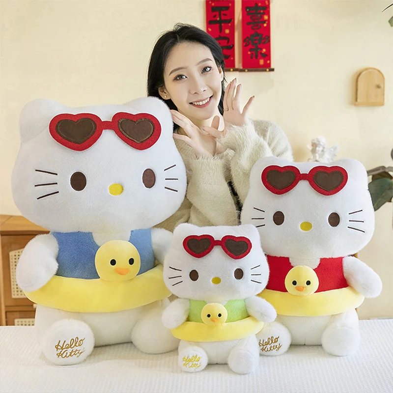 

Sanrio Kawaii Cute Hello Kitty Plush Toy Pochacco Stuffed Doll Big Size Anime Cartoon Soft Pillow for Kids Birthday Xmas Gift