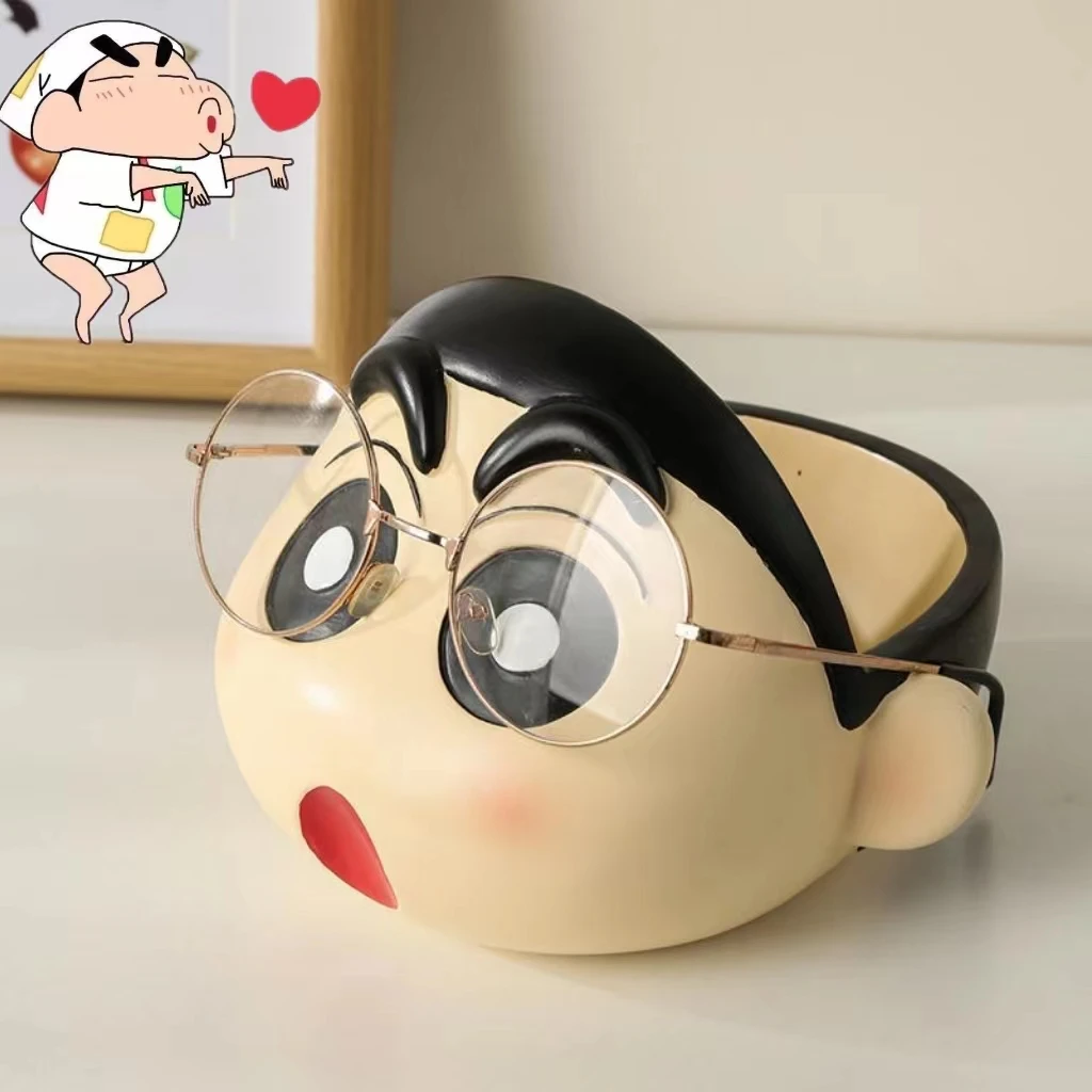 16cm New Crayon Shin-chan Figures Cute Ornaments Model Tray Organizing Box Peripherals Action Figure Birthday Gift Toys Game Kid