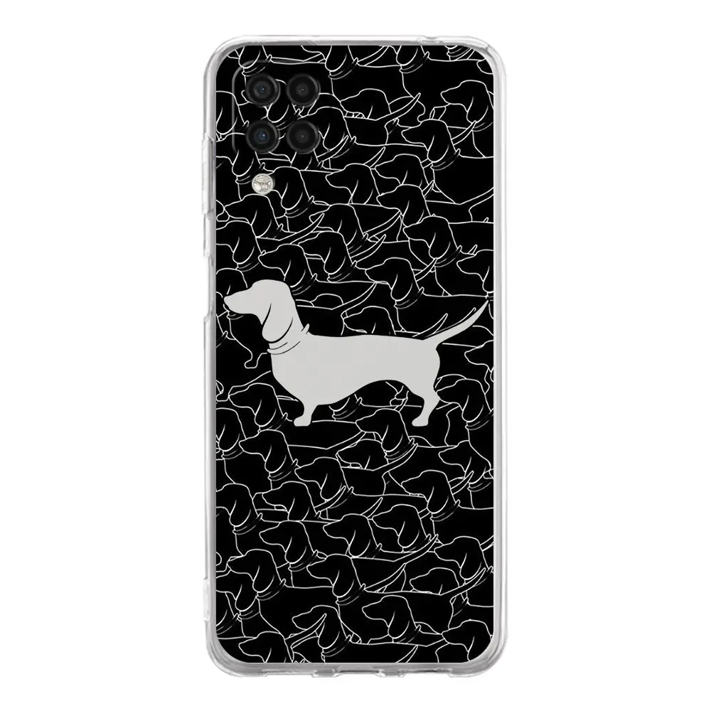Dachshund Sausage Dog Phone Case for Samsung A13 A15 A25 A35 A51 A55 A71 A21S A11 A31 A52 A41 A23 A53 A73 5G A03S A05s Cover