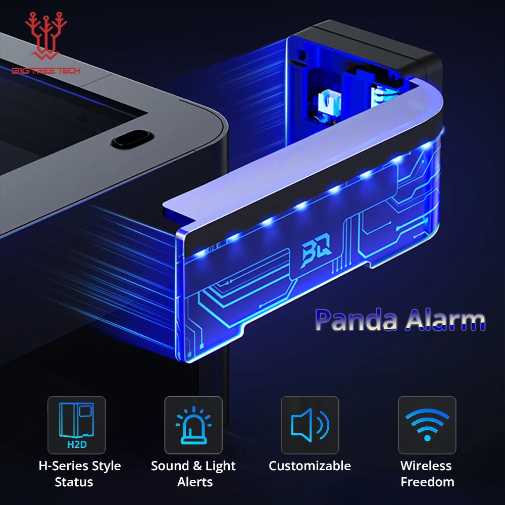 

BIGTREETECH Panda Alarm Print Progress Status Alarm & Lighting Customizable Light Color & Sound Wireless Control for Bambulab P1