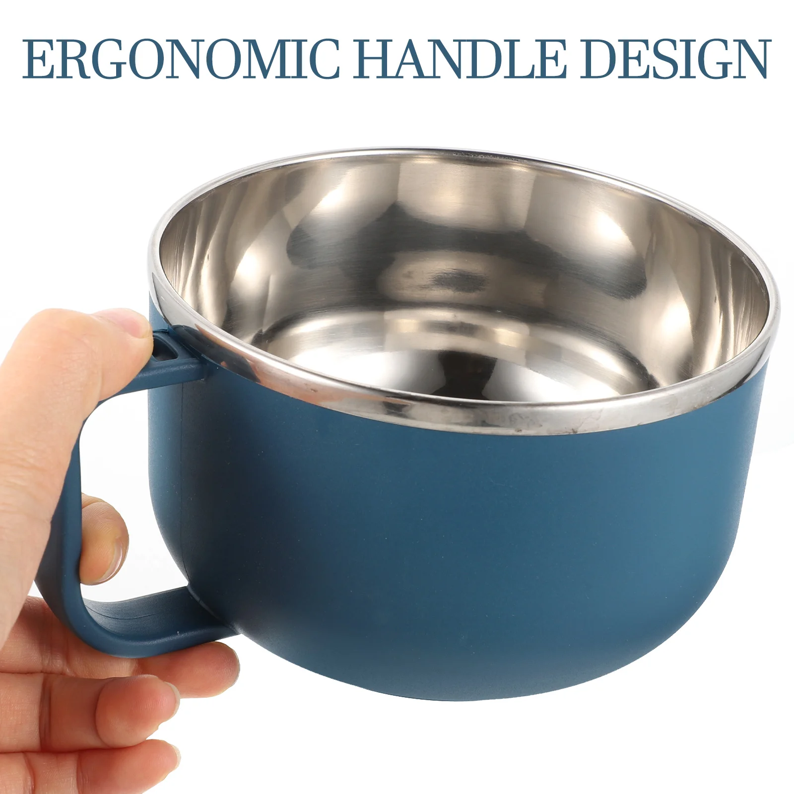 

Preserved Soup Bowl Noodle Large H led Bowls Stainless Steel Ramen Instant Noodles Microwavable Wear Resistant Food Bowl