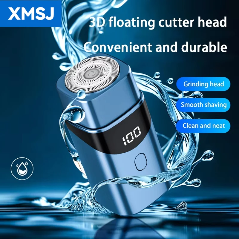 

Электробритва XMSJ Type-c, перезаряжаемая, портативная, многофункциональная, водонепроницаемая, для путешествий, триммер для быстрого бритья, подходит для мужчин