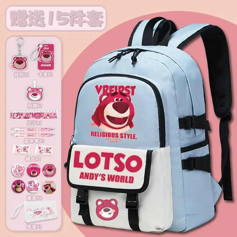 Sanrio neue Erdbeer bär Student Schult asche Schulter polster Cartoon wasserdicht niedlichen Kinder Rucksack