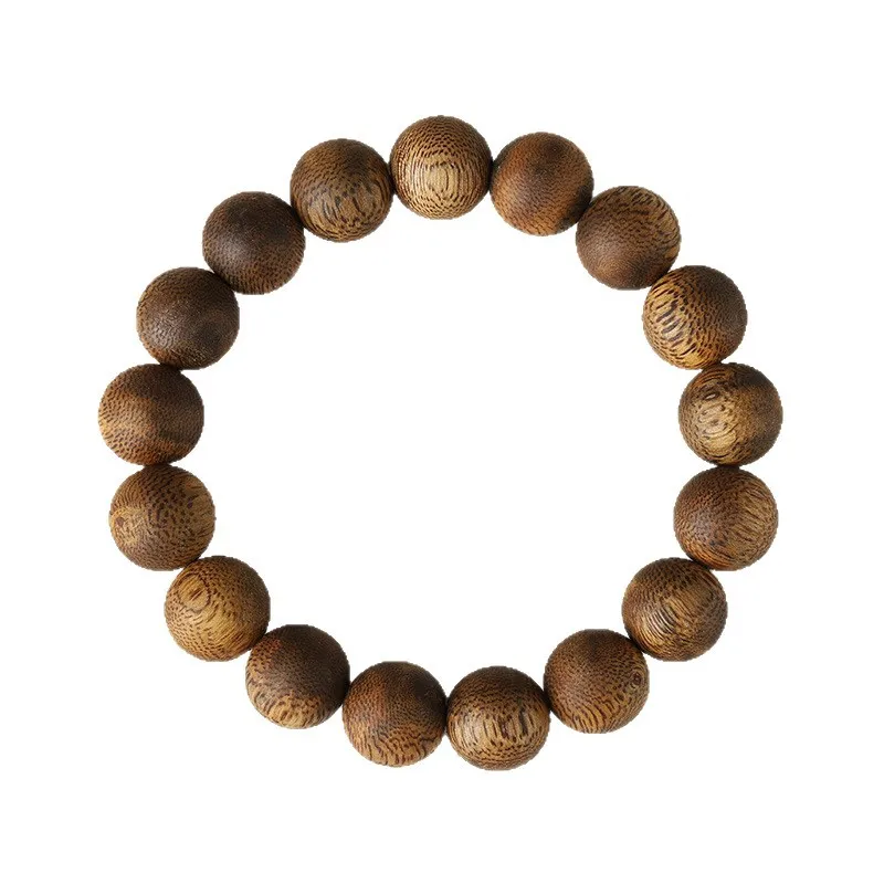 Natural Old Material Hainan Qinan Agarwood Bracelet High Oil Content Round Beads Bracelet Jewelry for Men and Women Gifts