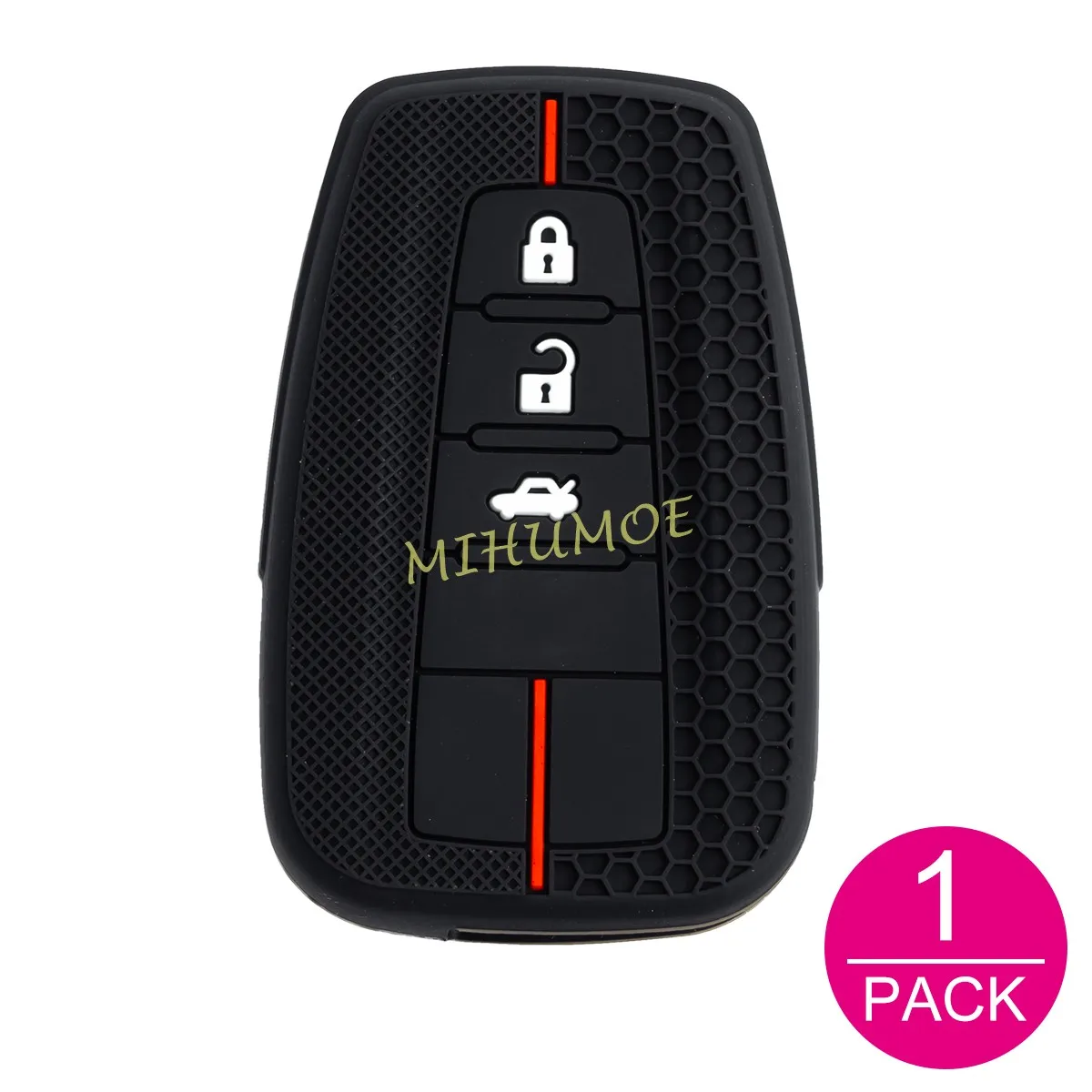 Voor Toyota Camry RAV4 Corolla Sedan GT86 Prado 2019-2022 2023 Siliconen Auto Afstandsbediening Sleutelhanger Ring Cover case Houder Accessoires