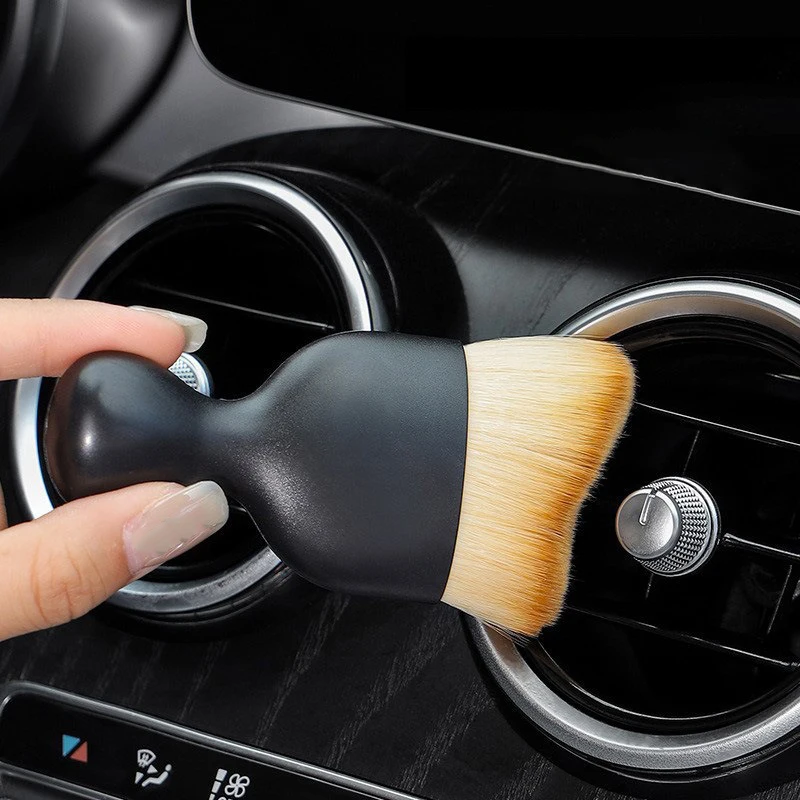 2Pcs Car Air Vent Cleaning Soft Brush Car Interior Crevice Dusting For Geely Monjaro KX11 Xingyue L 2021 2022 2023 2024