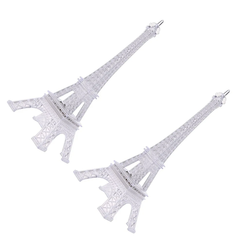 

2 Pcs Eiffel Tower Night Light Colorful LED Desk Lamp Acrylic Home Decor Gift Romantic Bedroom Living Room Mini