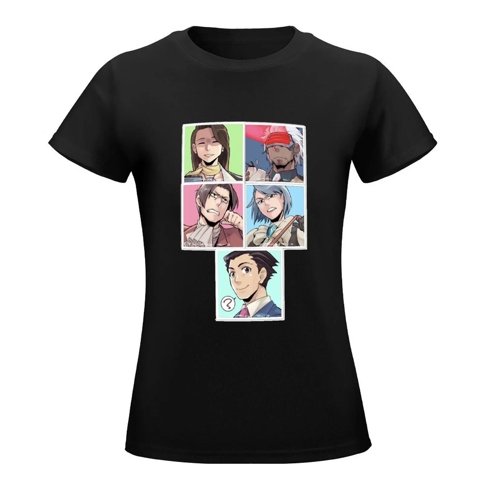 Ace attorney characters active T-Shirt female hippie clothes Aesthetic clothing Woman clothes