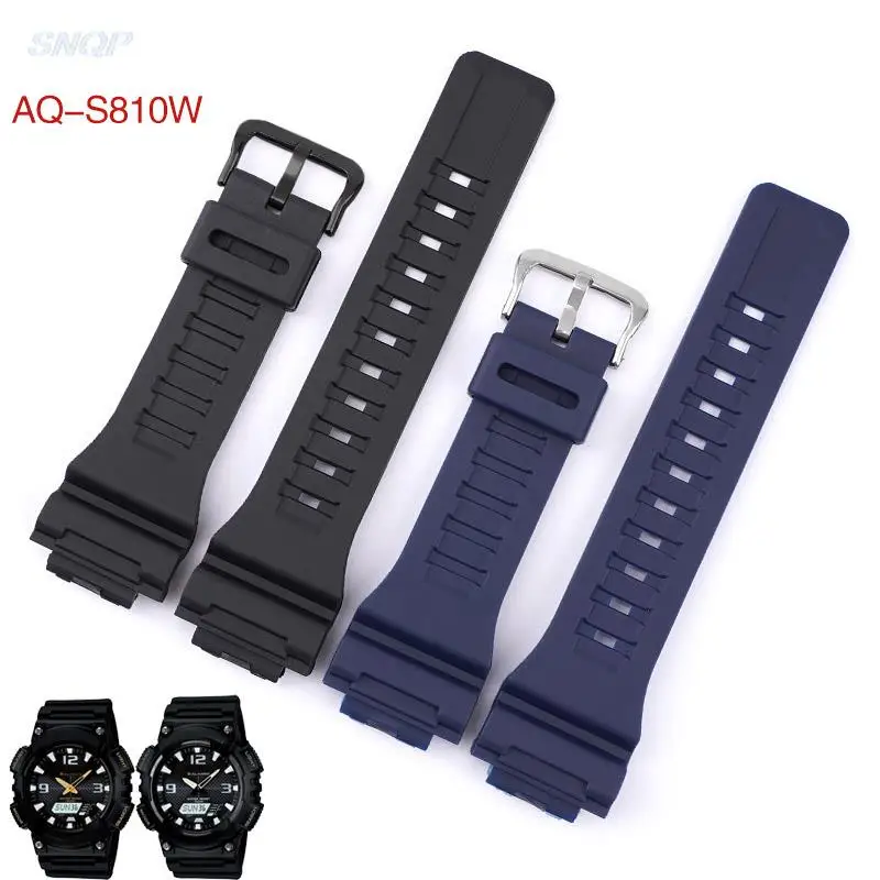 Strap for Casio G-SHOCK AQ-S800/AQ-S810W SGW-400H/300H/500H W-735H AE-1000W/1200/1300 Rubber Silicone Watch Band Accessories