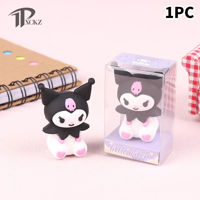 

Pencil Sharpener Kuromi Accessories Cute Beauty Kawaii Cartoon Anime Pen Turner Stationery Prizes Toy For Girl Gift