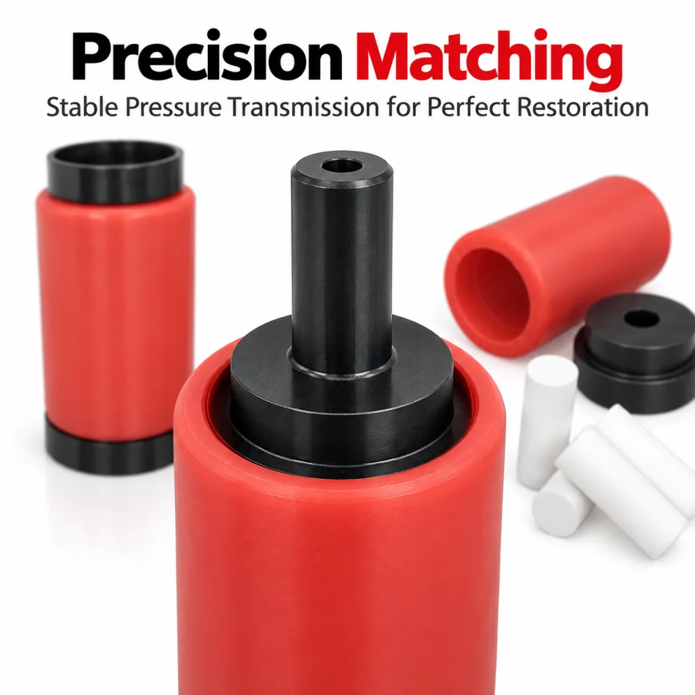 Dental Investment Ring Press Rod Cast Porcelain Cast Ring Ceramic Emax Tool Red ring & Rod Press Ingots Dental Tool Mold