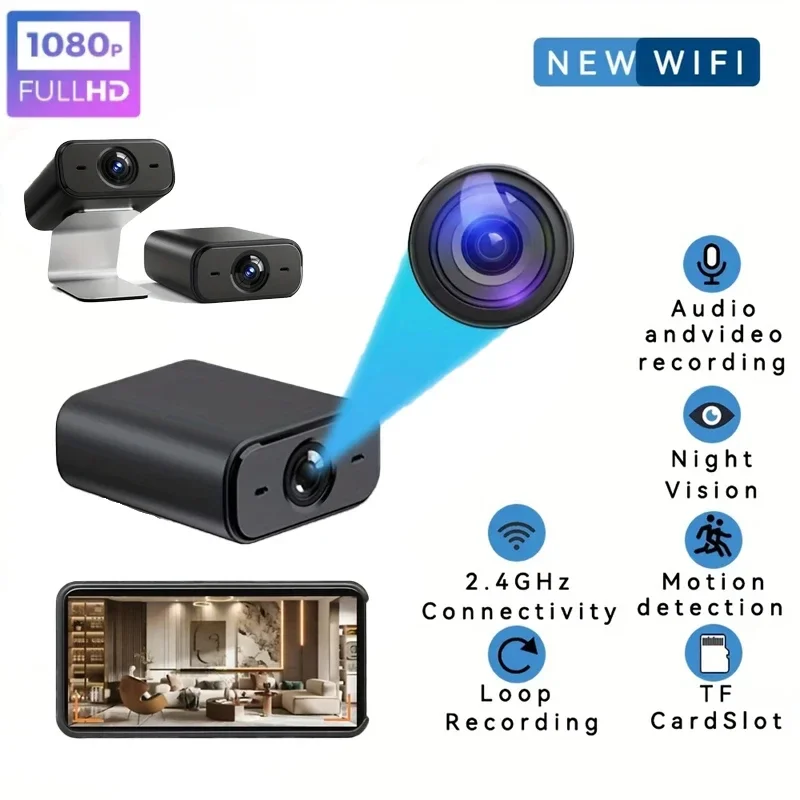 X6 V720 Home Surveillance Mini Camera Wireless Wifi Connect Mobile Phone Remote Indoor Plug-In Free HD Multi-Scenario Applicable