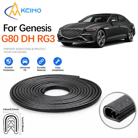 Seal Strip Weatherproof Car Door Edge Guard Protector Trim For Genesis G80 DH RG3 2017-2025 Auto Exterior Decoration Accessory