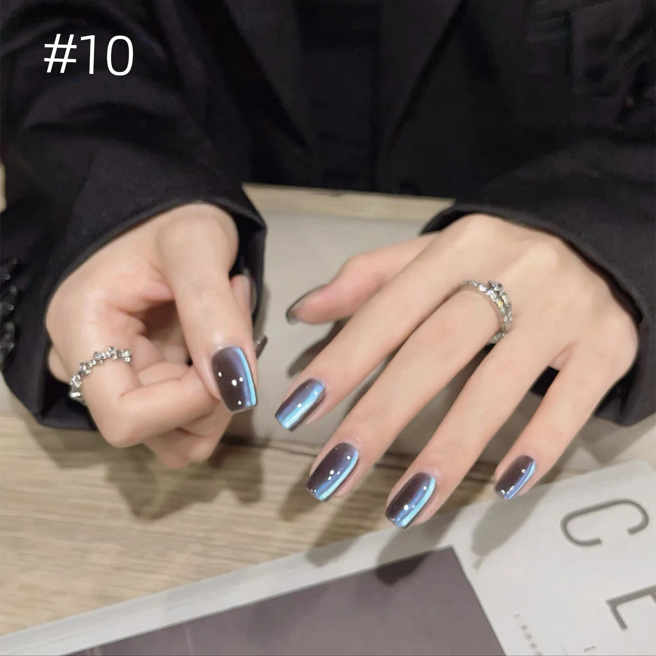 MIANEL 2026 Neuer Braun-Blauer Katzenaugen-Herbst-Winter Retro Himmelblauer Eleganter Glasperlen-Katzenaugen-Aufhellender Gel-Nagellack – Detail 27