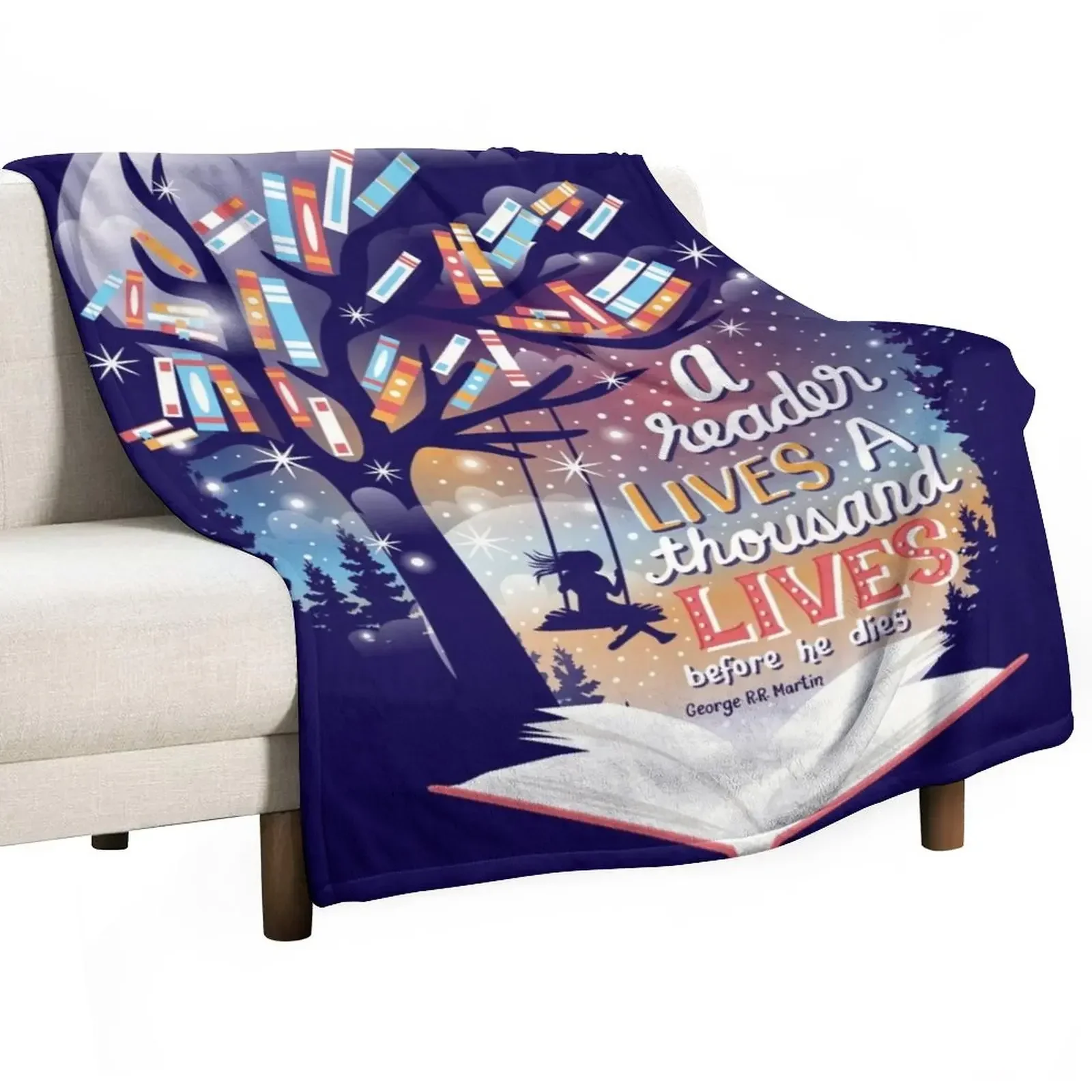 

Thousand lives Throw Blanket Personalized Gift Beach warm for winter Blankets