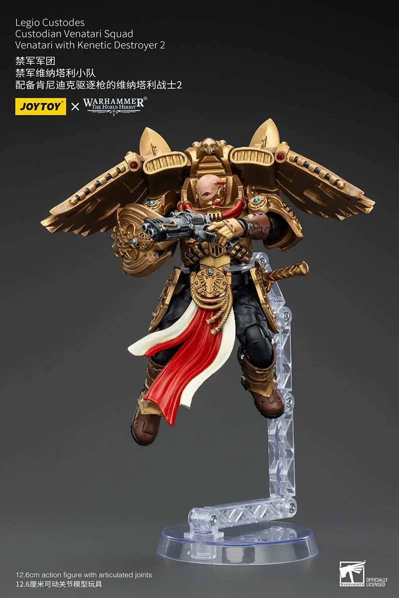JOYTOY Warhammer 30K 1/18 Legio Custodes Custodian Venatari Squad عمل الشكل الجندي العسكري تمثال لعبة مجسمة