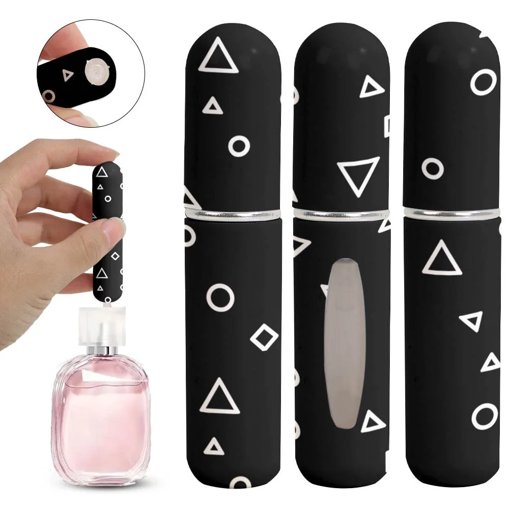 Nuevo Mini botella de Perfume de 5ml, envases cosméticos vacíos portátiles recargables, pulverizador de almacenamiento, dispensador de Perfume, regalos