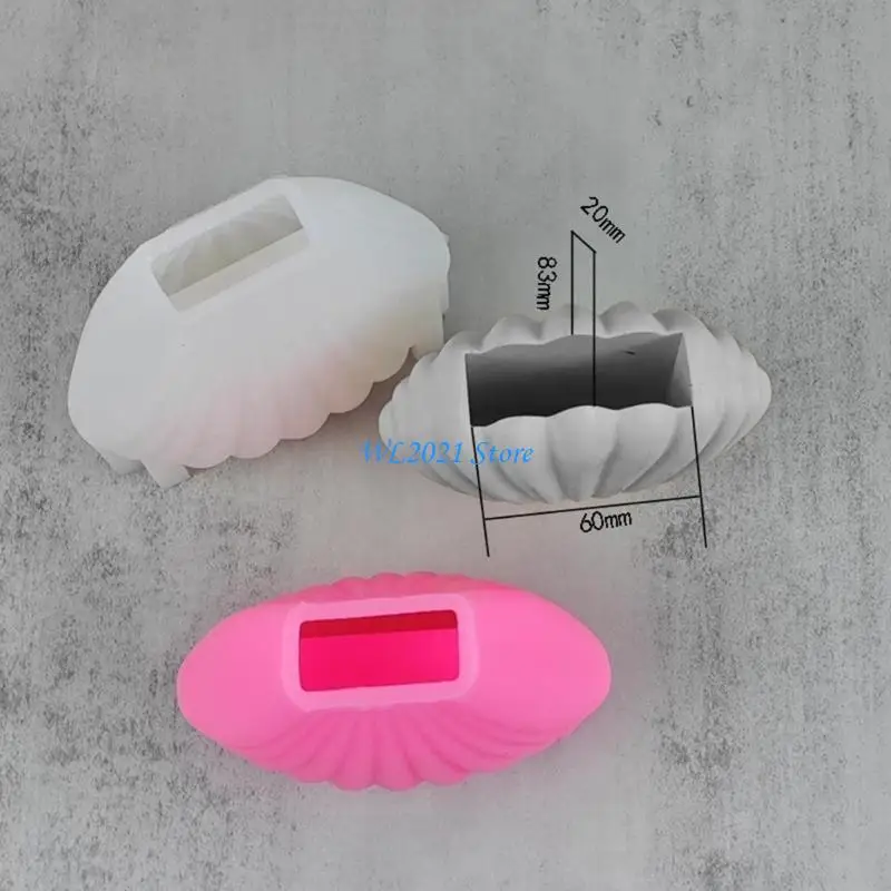 

G5GC Flower Pot Silicone Mold Diy Succulents Concrete Flower Pot Plaster Cement Mold