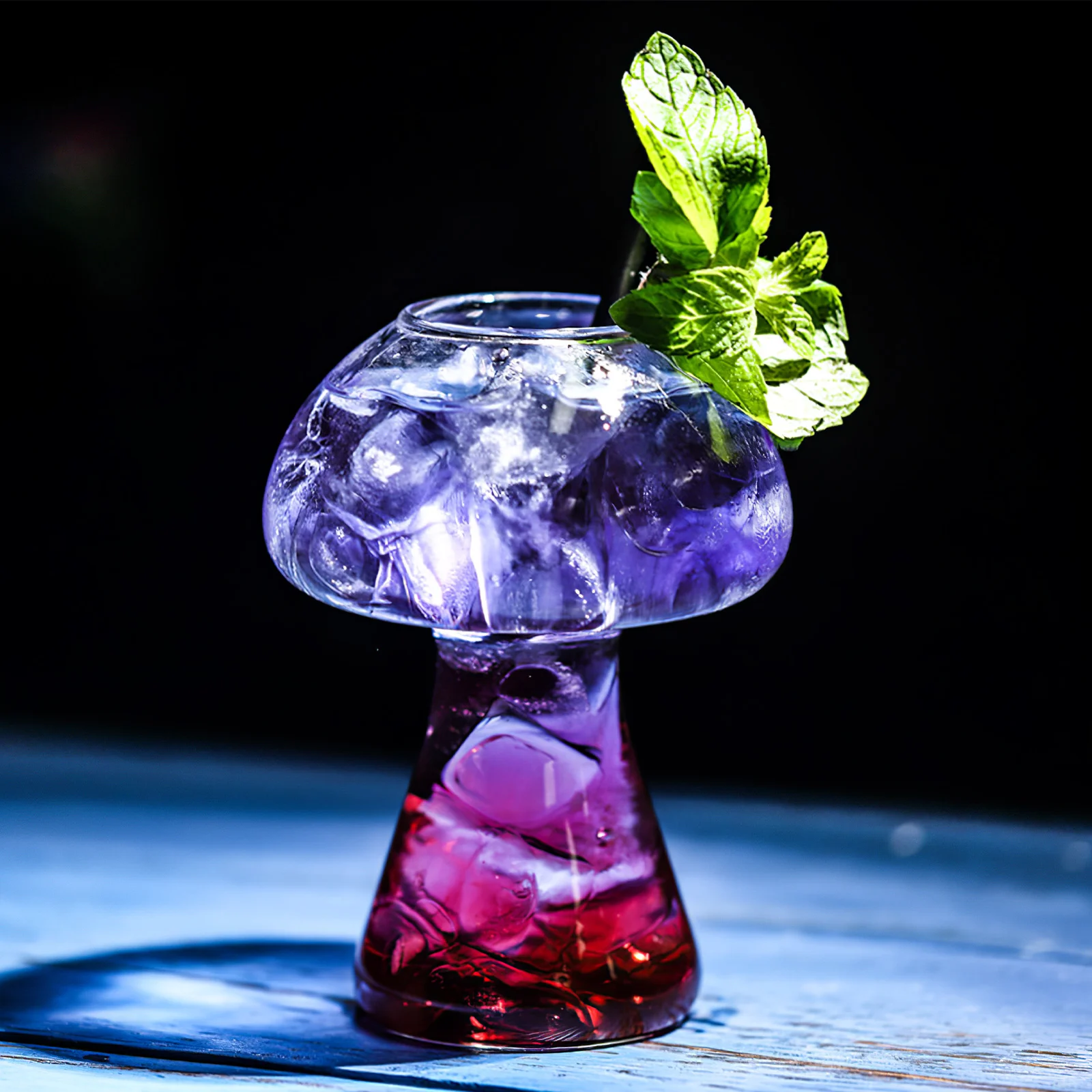 

2Pcs Novelty Drink Cup Mushroom Shaped Cocktail Glass High End Material for Ktv Night Club Birthday Party