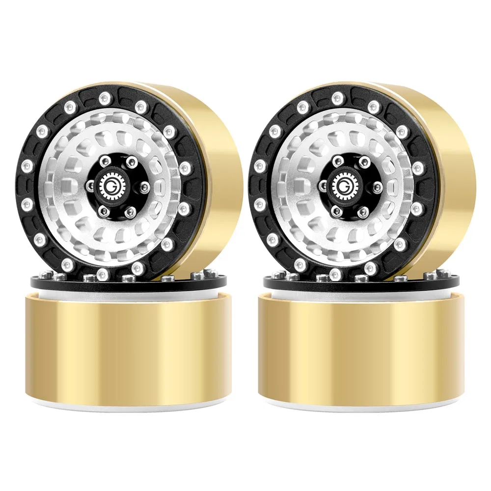 

1.9inch 670g RC Crawler Beadlock Wheels with Brass Ring for Axial SCX10 TRAAXAS TRX4 VS4-10 Gen8 MST CFX 1/10 RC Crawler car