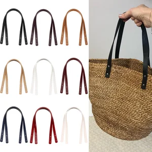 2 قطعة جديدة قابلة للفصل بو حقيبة جلدية حقيبة حزام مقبض حقيبة الكتف مقبض هدية مربع حزام الفرقة DIY حقيبة اكسسوارات مقابض الحقائب الجلدية الأكثر مبيعا 8 - رقم 6