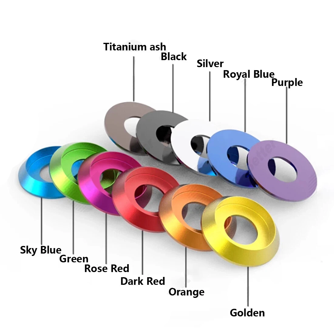 Colori Alluminio Anodizzato M2 M2.5 M3 M4 M5 M6 M8 Pan/Butto/Cup Head Rondelle RC/FPV/PC/Drone/Giocattoli/Accessori Meccanici Parti