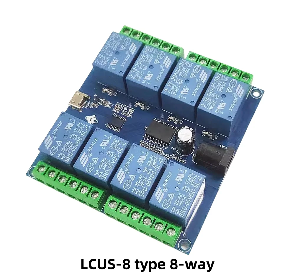 LCUS-1 tipo 1 canale porta seriale del computer modulo relè di controllo USB modulo interruttore PLC LCUS-2 tipo 2 canali 8