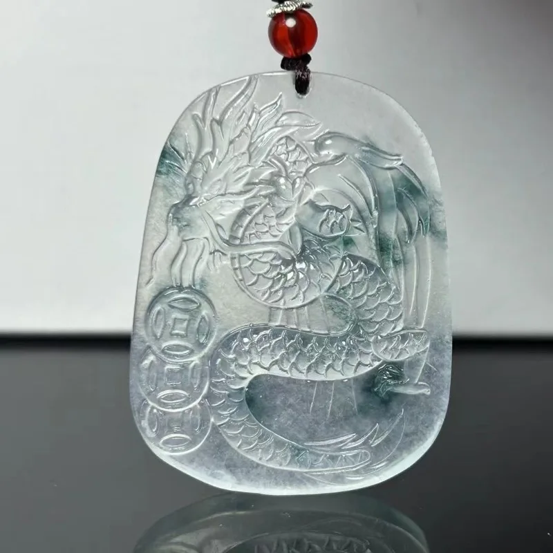 

Новый кулон Ice Dragon High Ice Dragon с нефритовым кулоном для мужчин и женщин
