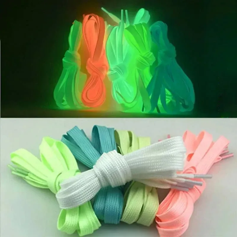 

1/2Pair Luminous Shoelaces for Kid Sneakers Men Women Sports Shoes Laces Glow In The Dark Night Shoestrings Reflective Shoelaces