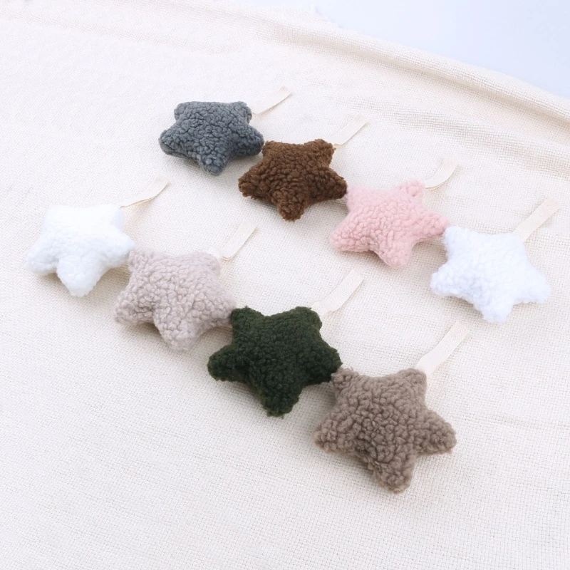 Baby Pacifier Clip Pendant Stuffed Star Toy Chain Anti-drop Teether Holder Decors Infant Teething Toy Dropship