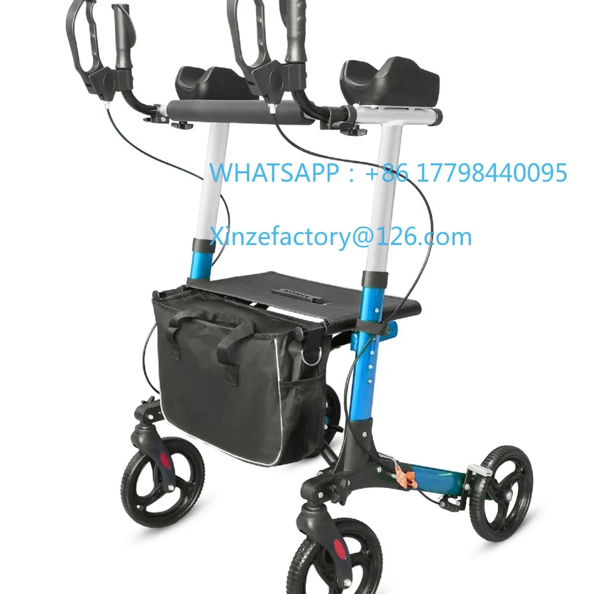 

The elderly shopping hand push driving foldable with storage bag four wheels