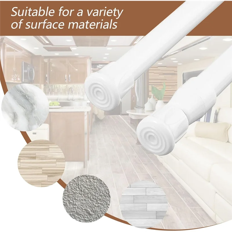 

ABFS Нескользящие регулируемые 4-х шт. двойные стержни для холодильника на колесах, холодильник с натяжным стержнем 15,8-27,6 дюйма