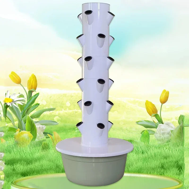 9/11-Tier Hydroponic Growing Kit System, Balcony Growing Rack, Indoor Vertical Hydroponic Tower, Recirculating Water System
