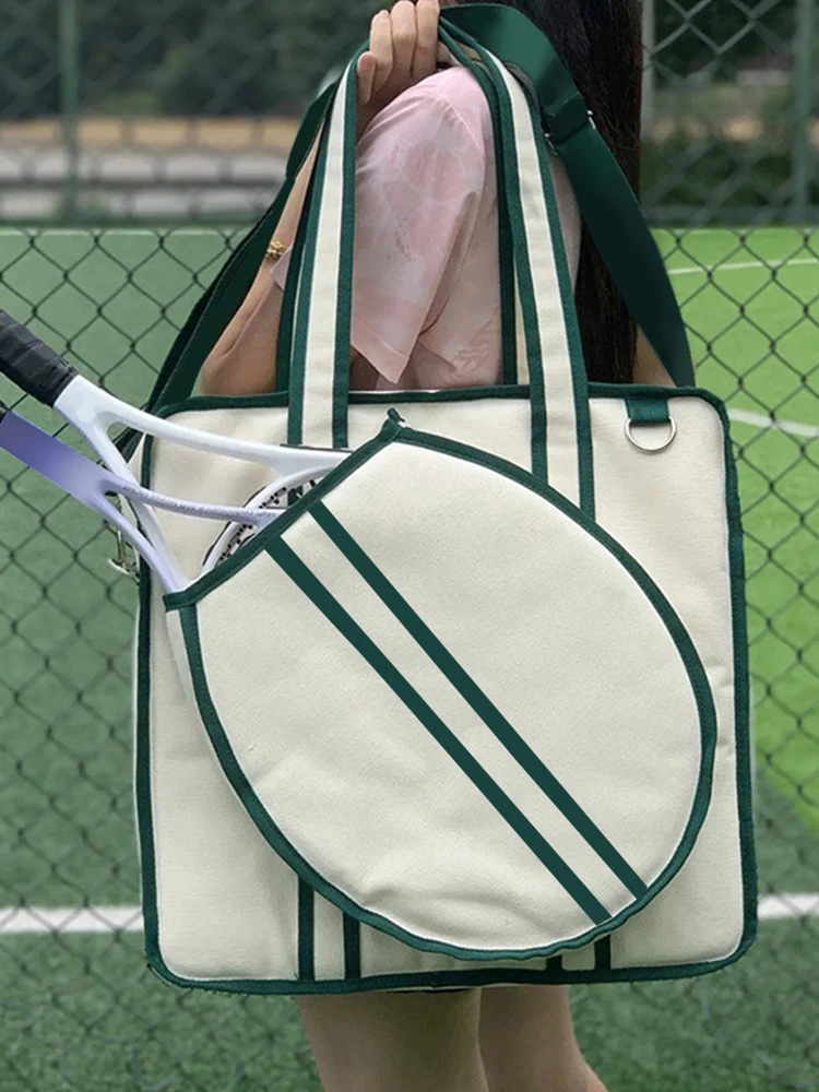 

Tennis Racket Bag Large Tennis Racket Shoulder Bag Waterproof Sports Handbag Tennis Handbag for Men and Women
