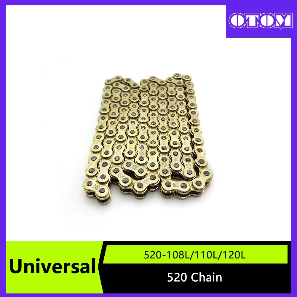 

Motorcycle Chain Set Universal For 520 Chain 108 110 120 Link ATV UTV Quad MX Motocross Enduro Racing Off Road Accessories Part