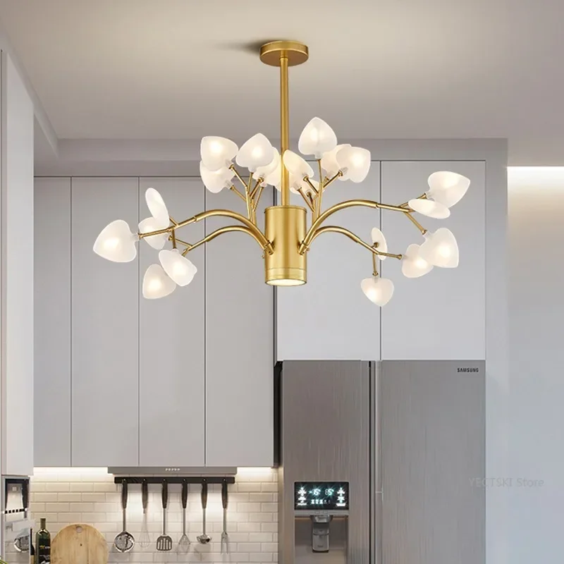 

GHEUVNJ Nordic living room pendant light modern minimalist creative tree branch art ceiling light romantic restaurant firefly p