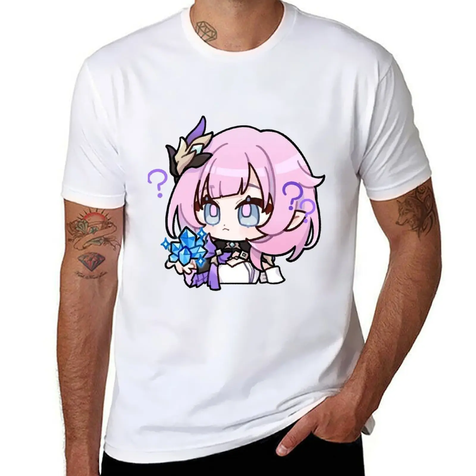 

Honkai Impact 3rd Elysia T-Shirt man t shirt cotton cotton t shirts high quality T-Shirt
