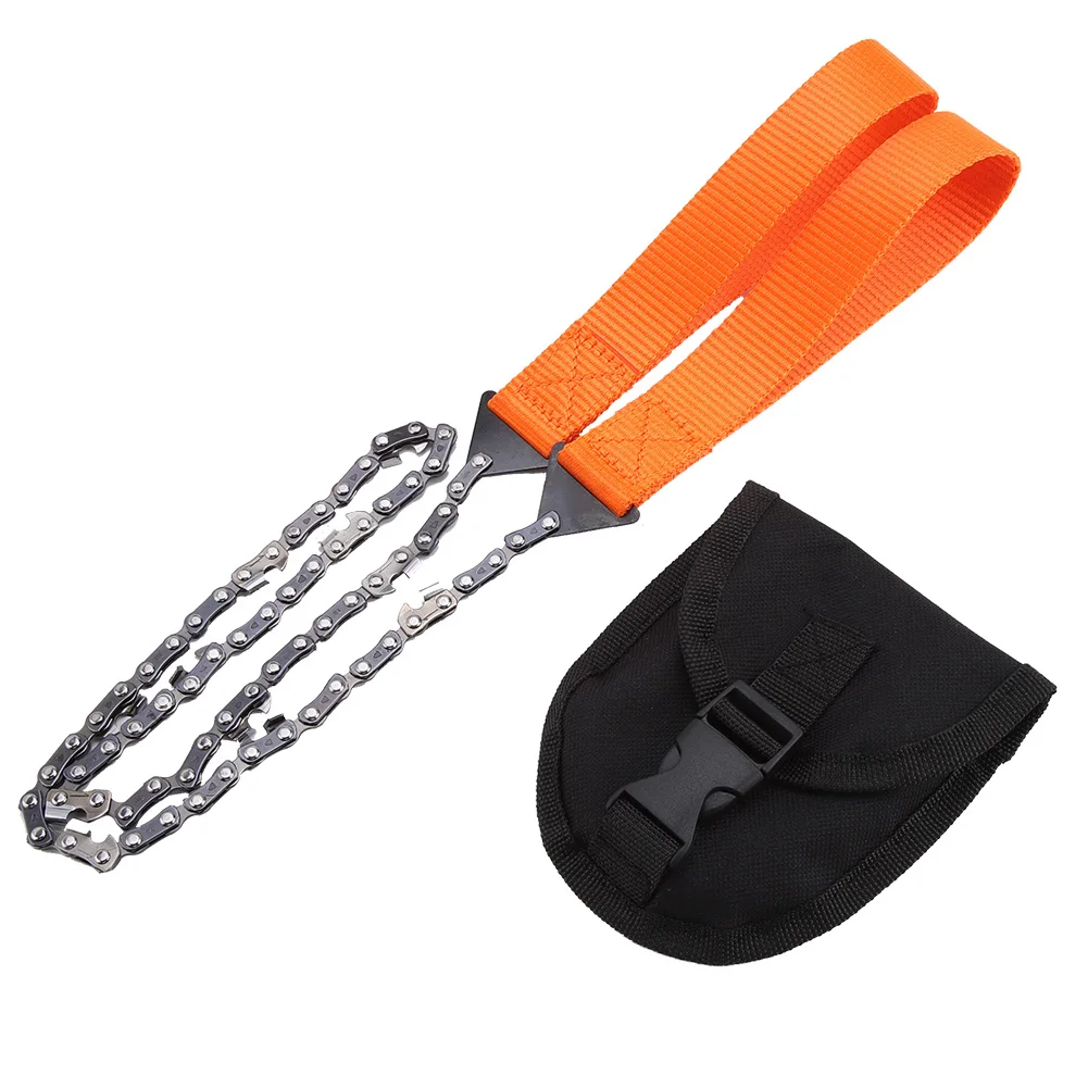 Handheld Survival Chain Saw Portable Pocket Wire Chainsaw with Carry Bag for Camping Hiking Hunting Outdoor Emergency