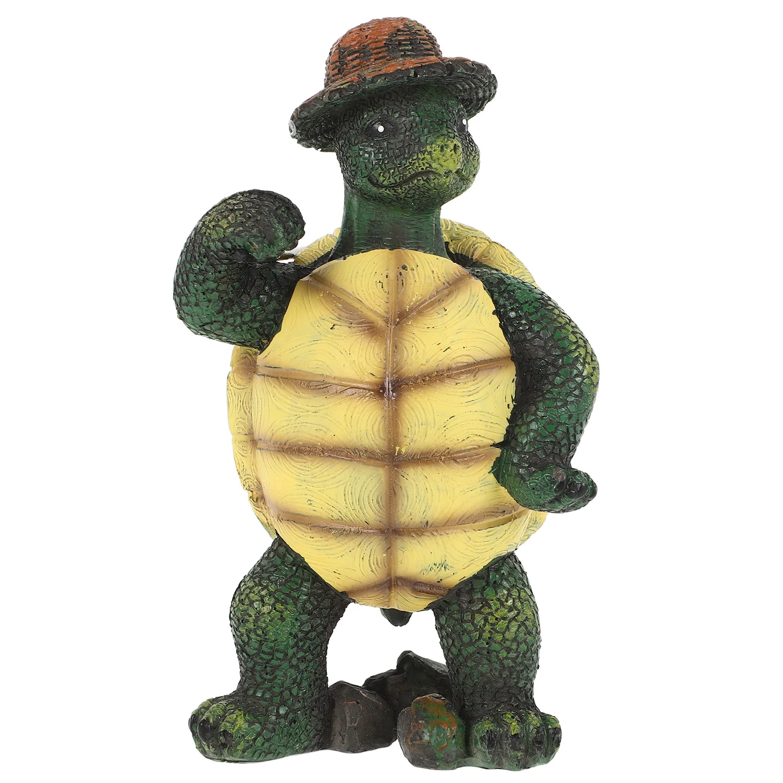 زخرفة سلحفاة من الراتنج، زخرفة سلحفاة رائعة للحديقة الخارجية لساحة البركة، ملحقات المناظر الطبيعية المزخرفة