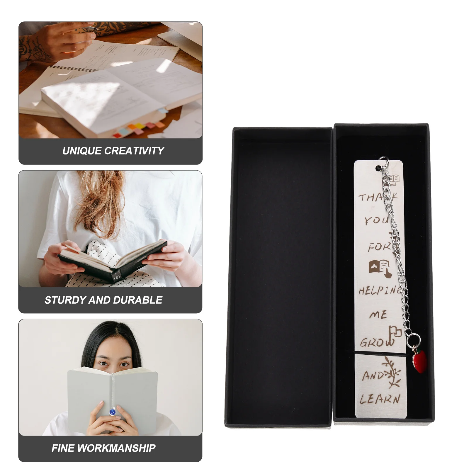 1Set Decorative Bookmark Reading Page Marker Creative Stylish Students Teachers School Office Supplies Bookmark