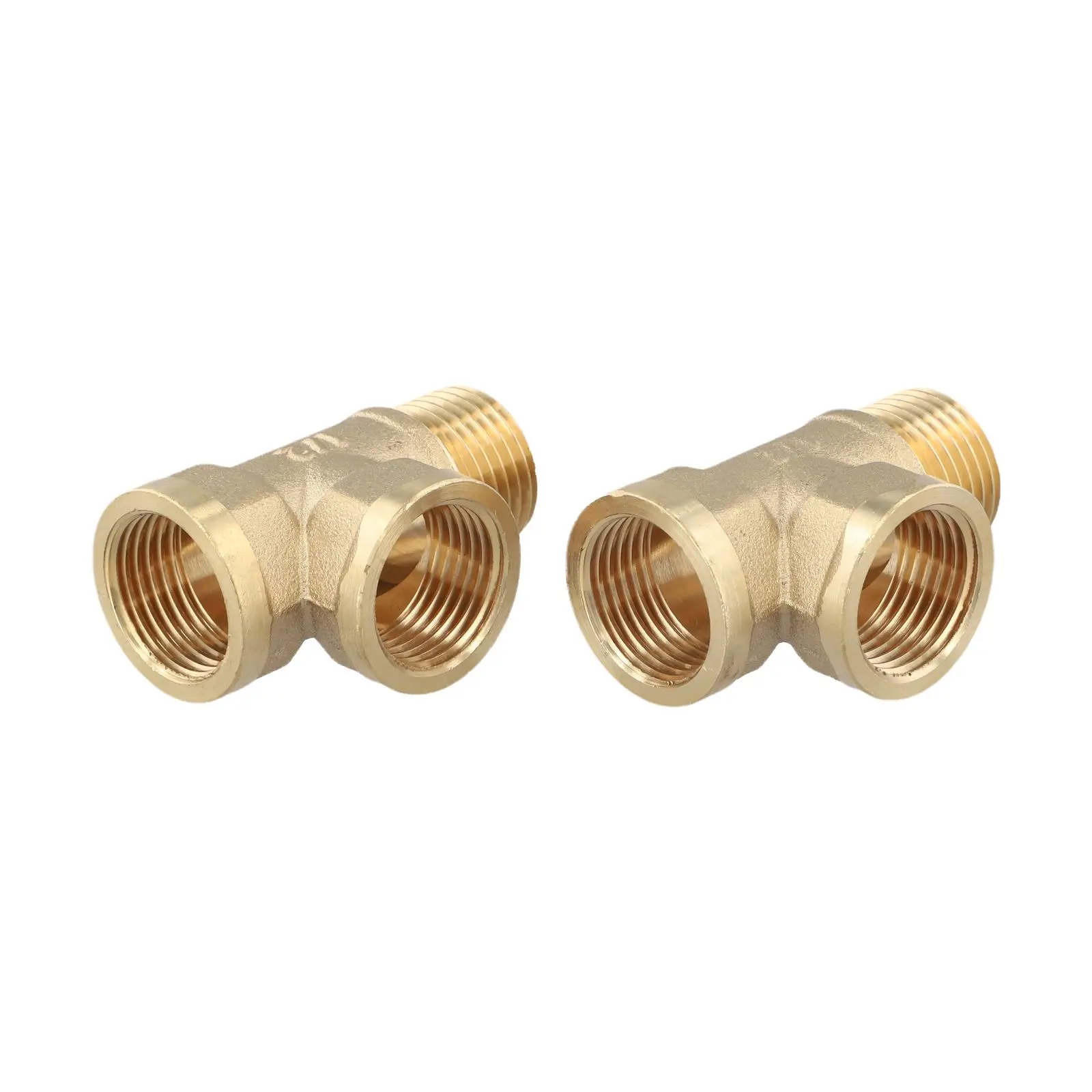 DN15 Pipe Fitting Brass T-tube Plumbing Installation Easy Installation Process High Temperature Tolerance For Pipe Connection