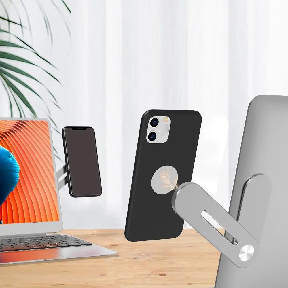 Adjustable Magnetic Arm Magnetic Phone Holder Swivels 180° Foldable Computer Expansion Bracket Laptop Extension Holder